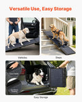 VEVOR Dog Ramp for Cars, 71" L x 17" W, Folding Pet Ramps for Medium & Large Dogs up to 250lbs, Pet Stair Ramp with Non-