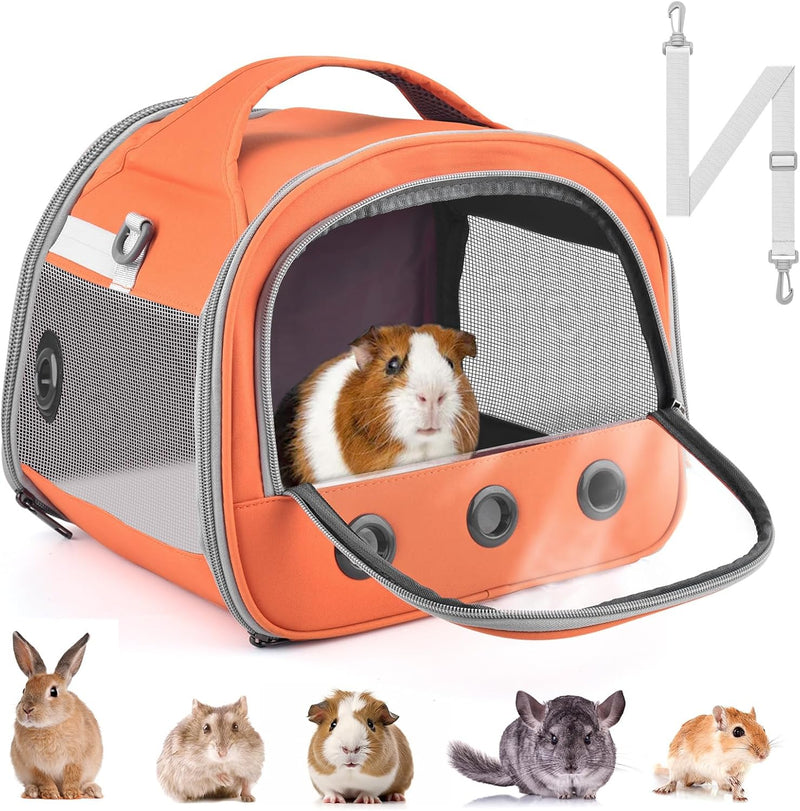 Bissap Guinea Pig Carrier Bag, Portable Small Animal Carrier Pouch for Hamster Chinchilla Rabbit Gerbil Hedgehog Sugar G