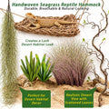26Pcs Desert Reptile Tank Accessories, Bearded Dragon Tank Accessories with Hammock, Reptile Hide, Water Dish, Plants, V
