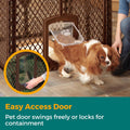 MyPet North States Petyard Passage: 4-Panel Folding Dog Playpen Indoor or Outdoor. 7 sq. ft. Puppy Playpen, Lockable Pet