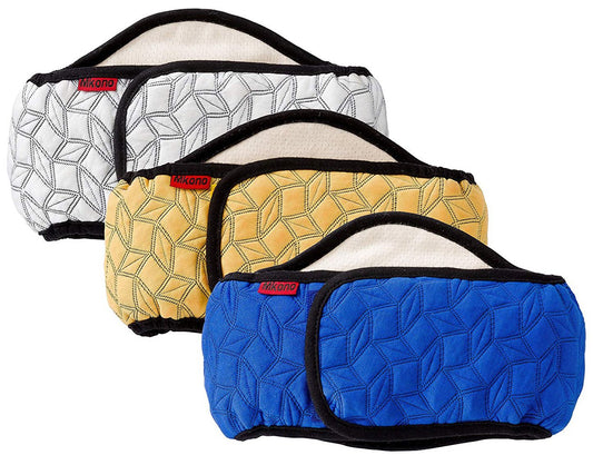 Mkono Male Dog Belly Band Wraps Washable Dog Diapers Male for Small and Medium Dogs, Waist 14.2 Inches to 20 Inches(3 Pack,Blue,White,Yellow)
