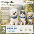 5PCS Pet Anti‑Scavenging Dog&Cat Face Net, Breathable, Lightweight & Elastic Head Cover for Small Dogs & Cats, Ideal for