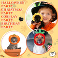 Reginary 10 Pcs Cat Hat Adjustable Animal Fruit Pet Headwear