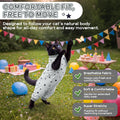 Cat Recovery Suit with Hind Legs,Cat Onesie After Surgery,Grey Star L