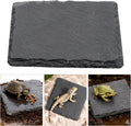 Turtle Basking Platform Slate for Reptiles 3.9 X 3.9 Inch Tortoise Basking Stone for Reptiles Bearded Dragon Accessories