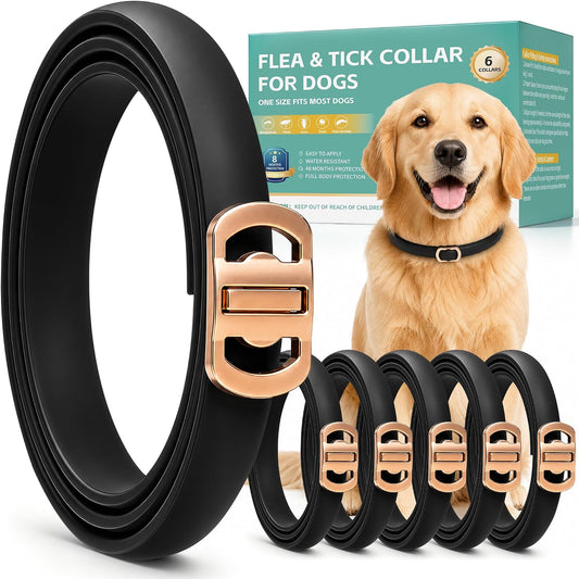 6 Packs Flea & Tick Collar for Dogs