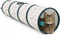 ASPCA Cat Tunnel with Rattle Toy – Interactive Collapsible Cat Tunnel for Indoor Cats, Crinkle Play Tunnel with Hanging 