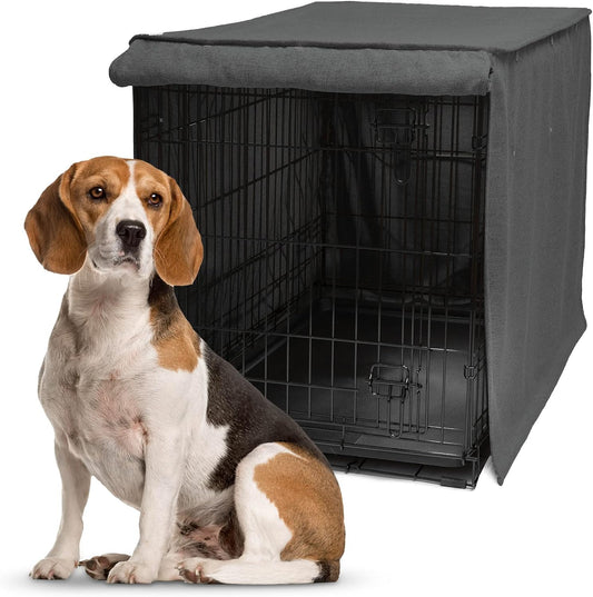 Friends Forever Metal Dog Crate Cover – 36.75" L x 23.75" W x 25" H