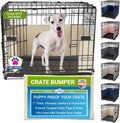 Pet Dreams Dog Crate Bumper - Patented Comfy Liner & Dog Tail Protector for Inside Crate, Fits iCrate Cages 18, 24, 30, 