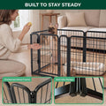 FXW Homeplus Unleashed Indoor Dog Playpen - Stress-Free and Safe Play, Heavy Duty 24 Inch 6 Panels Dog Pen for Puppy and Small Dogs, Black│Patented