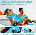 Dogcheer Dog Life Jacket, Cute Shark Dog Life Vest for Swimming Boating with Superior Buoyancy and Rescue Handle, Adjustable Puppy Floating Swim Vest for Small Medium Large Dogs - Pool Blue, XS
