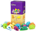 CHIWAVA 27PCS 2" Striped Shaggy Cat Toy Mice with Rattle Assorted Mouse