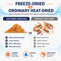 Freeze-Dried Antarctic Krill, High-Protein Reptile and Fish Food, 4 oz