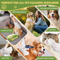 75 Pack Pet Glove Wipes for Dogs Cats, No-Rinse Wipes for Paws, Butt, Eyes, Ears & Face, Gentle Daily Grooming & Travel 