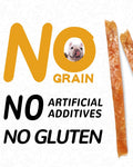 PAWUP Chicken Jerky Strips Dog Treats, Low Fat High Protein, Natural Chicken Dog Jerky, Training Treats for Small & Medium Dogs, 12.5 oz