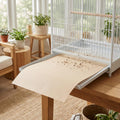 100pcs Parrot Cage Gravel Paper, 16.5x12 Inch Sandpaper Liners for All Caged Birds, Cuttable Birdcage Mat Sheets for Dai