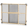 Safety 1st Bamboo Baby Gate for Doorways, No Drill Easy Install, Dog Gates, Fits 28"-42", 24" High, Bamboo and Black