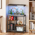 Snughome 30 Gallon Aquarium Stand, Fish Tank Stand with Shelf for Storage, 3 Tier Heavy Metal Frame Fish Tank Stand, 30 