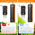 hygger Aquarium Heater 300W/500W/800W/1000W, Submersible Fish Tank Heater