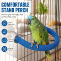 RYPET Parrot Perch Rough-surfaced - Quartz Sands Bird Cage Perches for Medium to Large Bird, U Shape Large