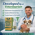 Pet Eye Drops – Vet-Formulated Dog Eye Infection Inflamation Treatment, Allergy Relief, Dry Eyes & Red Eye, Tear Stain R
