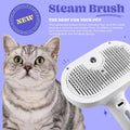 Cat Steam Brush, 3 in 1 Pet Hair Removal Tool, Self Cleaning Steamy Cat Brush for Massage, Dog Brush for Shedding, Cat&D