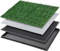 Grass Pad with Tray 20"x16", Dog Litter Box for Puppy Training