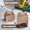 【Metered Dose; ~0.4 g/Press】 Reptile Calcium Powder Mixer, Cricket Keeper Dispenser Feeder, One-Click No-Mess Duster for
