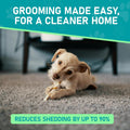 Maxpower Planet Pet Grooming Brush - Double-Sided Undercoat Rake for Dogs and Cats, Extra Wide, Reduces Shedding by 95%