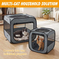 Portable Cat Playpen with Separate Areas, Foldable Cat Tent for Indoor and Outdoor, Pet Playpen for Kittens and Small Dogs