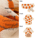 Fitwarm Pumpkin Dog Sweater, Thanksgiving Outfit for Small Dogs Boy Girl, Pet Outfit, Orange, Beige