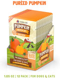 Weruva Pumpkin Patch Up! Pumpkin Puree Pet Food Supplement for Dogs & Cats, 1.05oz Pouch (Pack of 12)