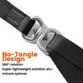 HOWGO Double Dog Leash,Tangle-Free 360 Swivel(Black, Pro S-M w.Handle)
