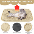 4 Pack Self Heating Cat Pad Self Warming Dog Mat, 16 x 20 Inch, Beige