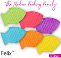 LickiMat Felix, Fish-Shaped Cat Slow Feeders Lick Mat, Boredom Reducer; Perfect for Food, Treats, Yogurt, or Peanut Butt