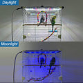 Bird Cage Light,Bird Lamp,Bird Lighting Timed Lighting Off,Full Spectrum LED Pet Light,Simulates Natural Environment,Birdcage Accessories,for All Kinds Captive Birds