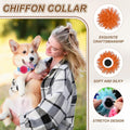 Dog Collar Flowers, Pet Flower Charms Soft Chiffon Cat Collar