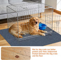 35" X 47" X 0.2''Large Mat for Under Dog Crate-Absorbs Urine, Waterproof, Non-Slip,Easy to Cut, Protects Floors from Wear and Scratches,Reusable Dog Playpen Mat