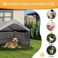 Extra Large Dog House Outdoor, 4'x4'x3.3' Dog Shade Shelter Canopy