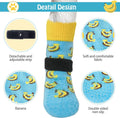 SCENEREAL Anti Slip Dog Socks to Prevent Licking Paws for Hardwood Floors