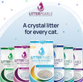 Litter Pearls Micro Fresh Scented Non-Clumping Crystal Cat Litter with Odorbond, 7 lb