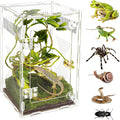 Acrylic Jumping Spider Habitat, Reptile Terrarium Easy Assembly, Bug Enclosure, Praying Mantis Habitat, Frog Enclosure, 