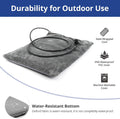 Outdoor Cat Heating Pad, 15.7" x 11.8", 30W, Grey