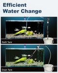 Gravel Vacuum for Aquarium Fish Tank Cleaner Siphon Pump Water Changer Sand Cleaner Aquarium Cleaning Tools Gravel Washe