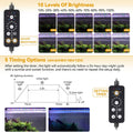 hygger 14W LED Aquarium Light, 12-18 Inch Fish Tank Light with Timer Auto On/Off, Sunrise Sunset Mode, Adjustable Bright