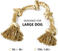 PetiFine Dog Rope Toys for Large Dogs,Indestructible Cotton Dog Chew Toys