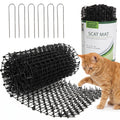 Tapix Cat Scat Mat with Spikes Digging Stopper (8 ft.) Anti-cat Network Cat Strips, Cat Deterrent Mat for Indoor and Outdoor with 6 Staples