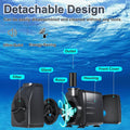 SongLong 200GPH(750L/H) 9.9ft Power Cord Submersible Pump, Water Fountain Pump with 5.3ft Lift for Ponds, Water Fountain