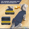 Female Cat Recovery Suit - Snap Closure Spay Onesie