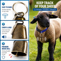 8 Pack Goat Collar with Bell, Adjustable Nylon Collars Set
